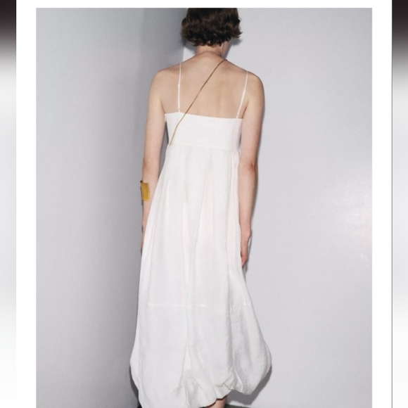 Zara Strapless White Dress - Picture 3 of 6